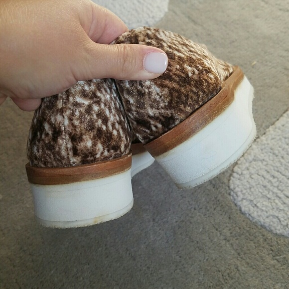 NWOT Free People Velvet Brown Loafers - Picture 4 of 7